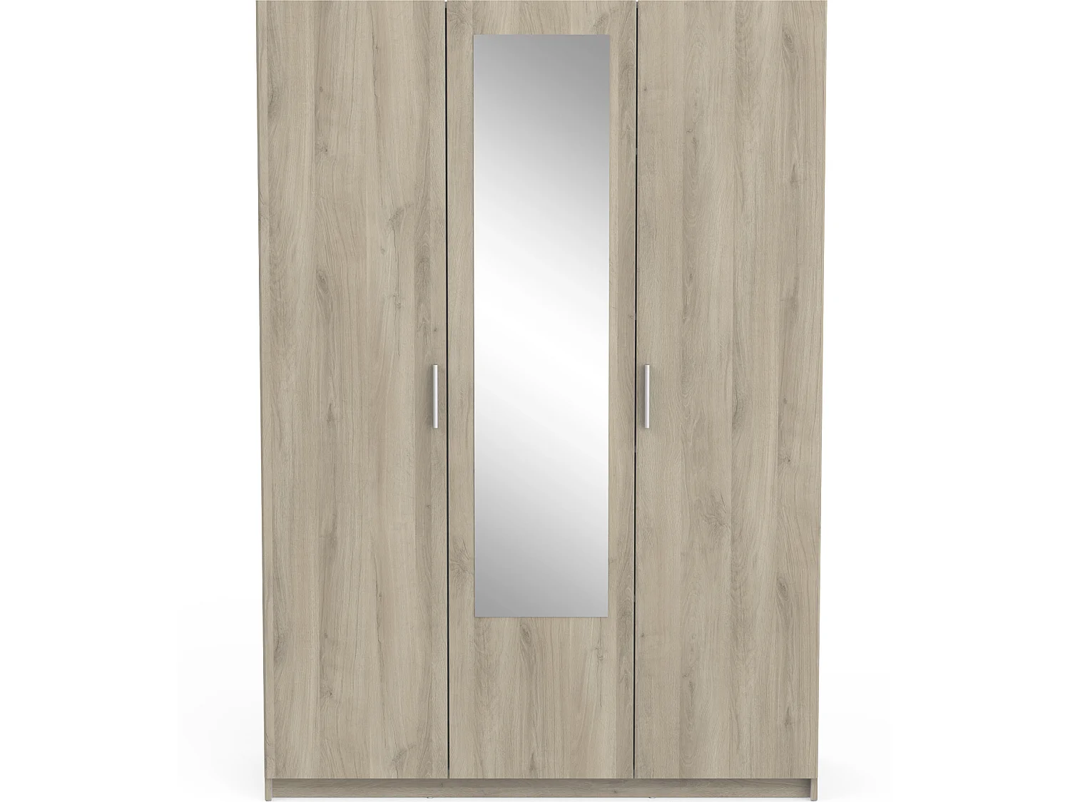 Armoire de 3 portes coloris chêne kronberg - longueur 133 x profondeur 51 x hauteur 191 cm