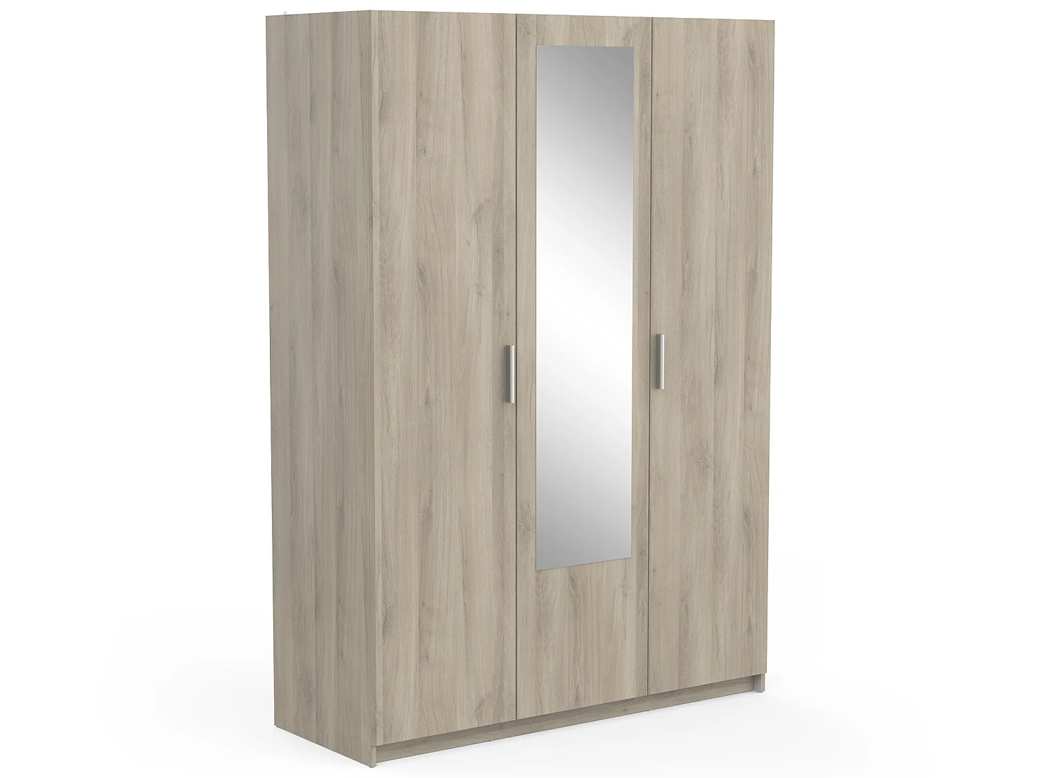 Armoire de 3 portes coloris chêne kronberg - longueur 133 x profondeur 51 x hauteur 191 cm