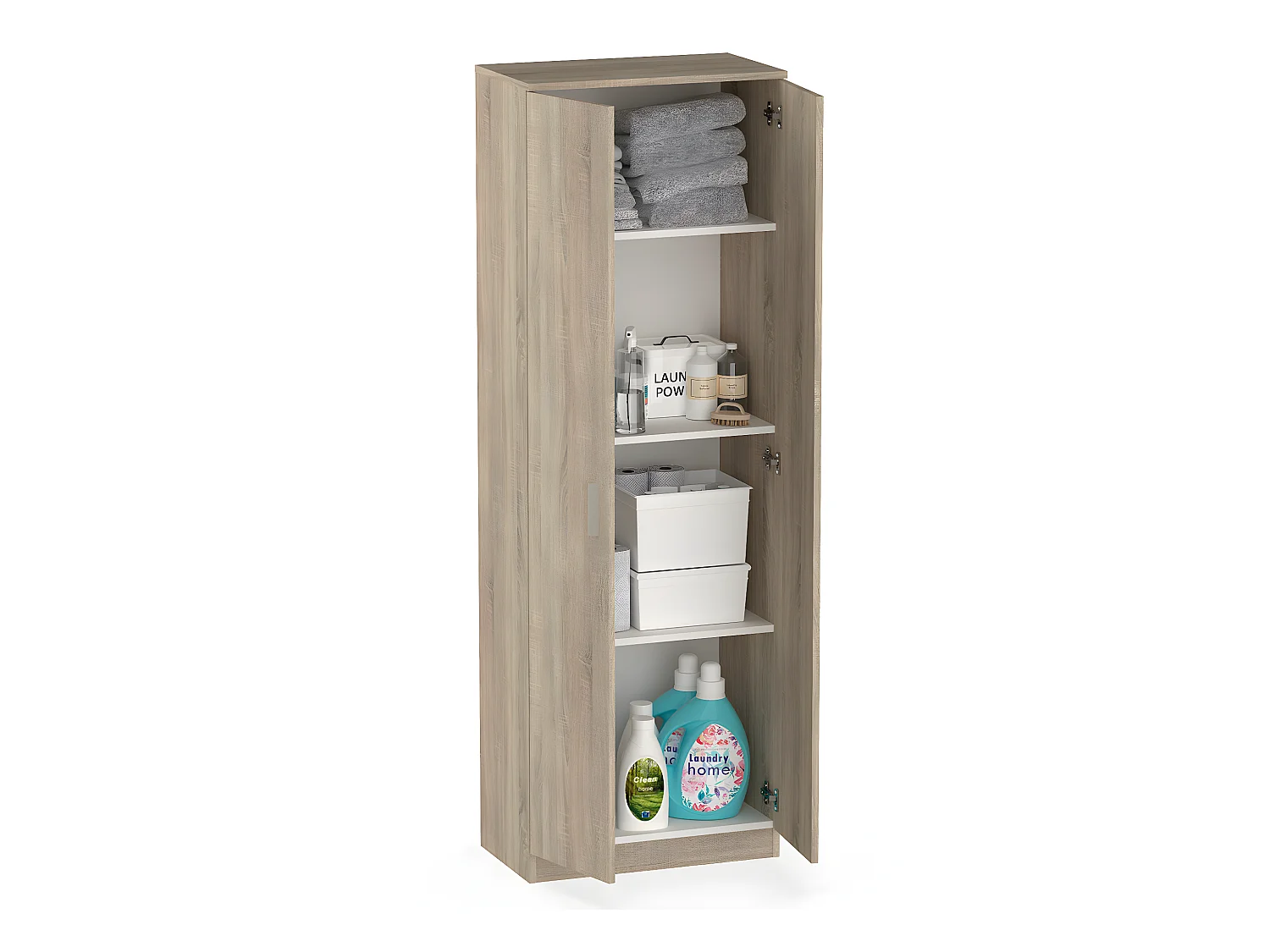 Armoire / meuble de rangement coloris Cambrian - Hauteur 180 x Longueur 60 x Profondeur 35 cm