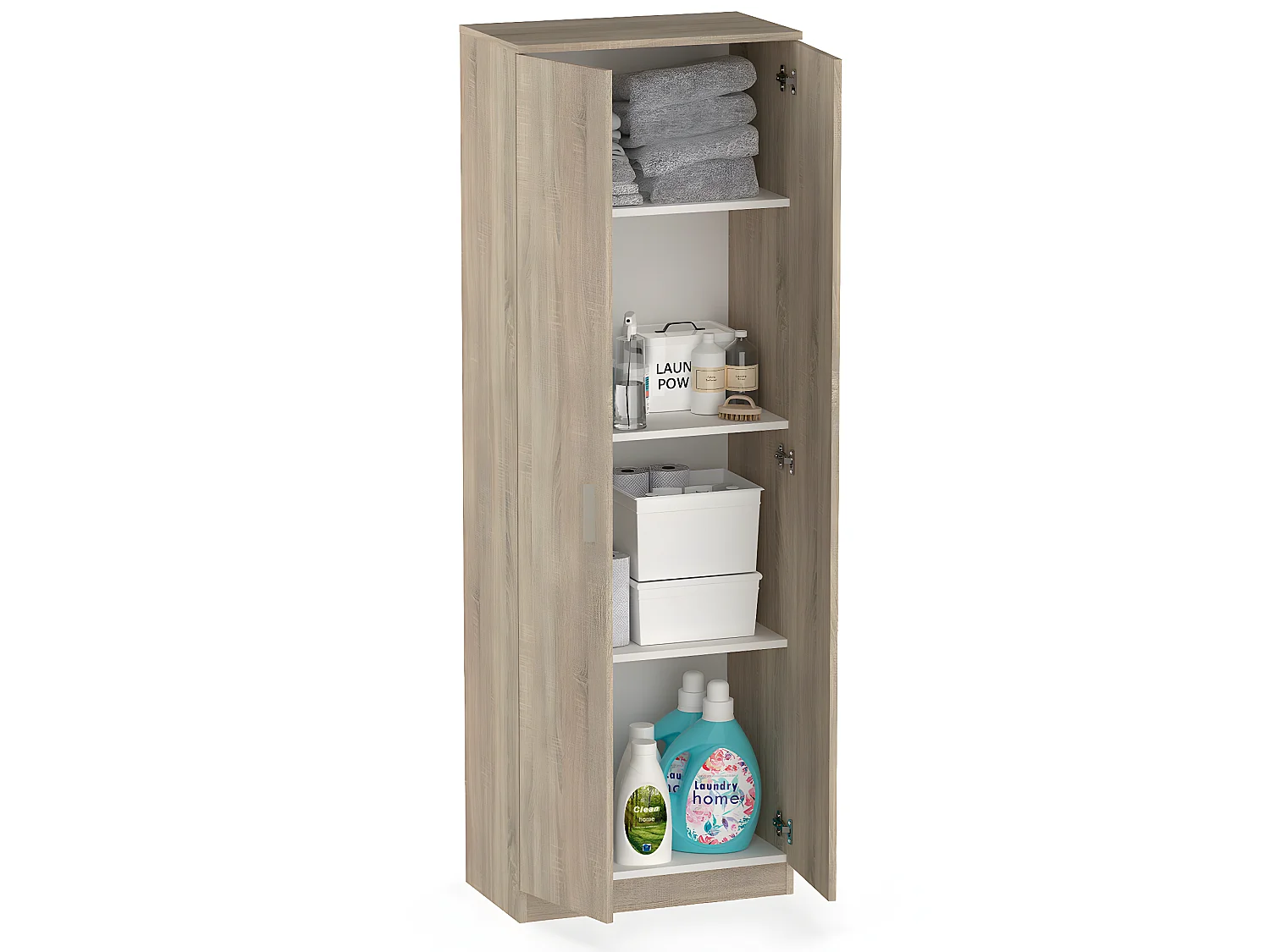 Armoire / meuble de rangement coloris Cambrian - Hauteur 180 x Longueur 60 x Profondeur 35 cm