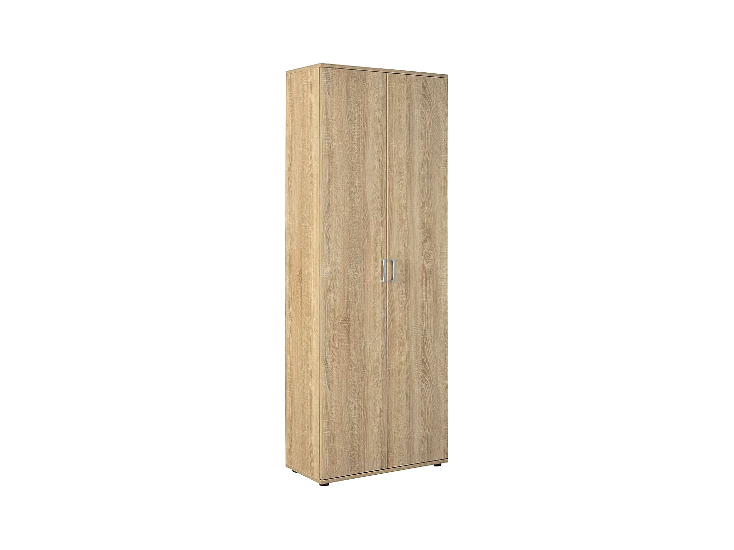 Armoire, meuble de rangement multifonctions en bois coloris imitation Chêne sonoma  - longueur 70 x profondeur 34 x hauteur 189 cm