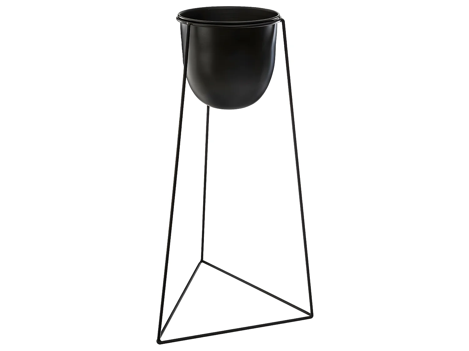 Set de 2 Pots avec support en métal