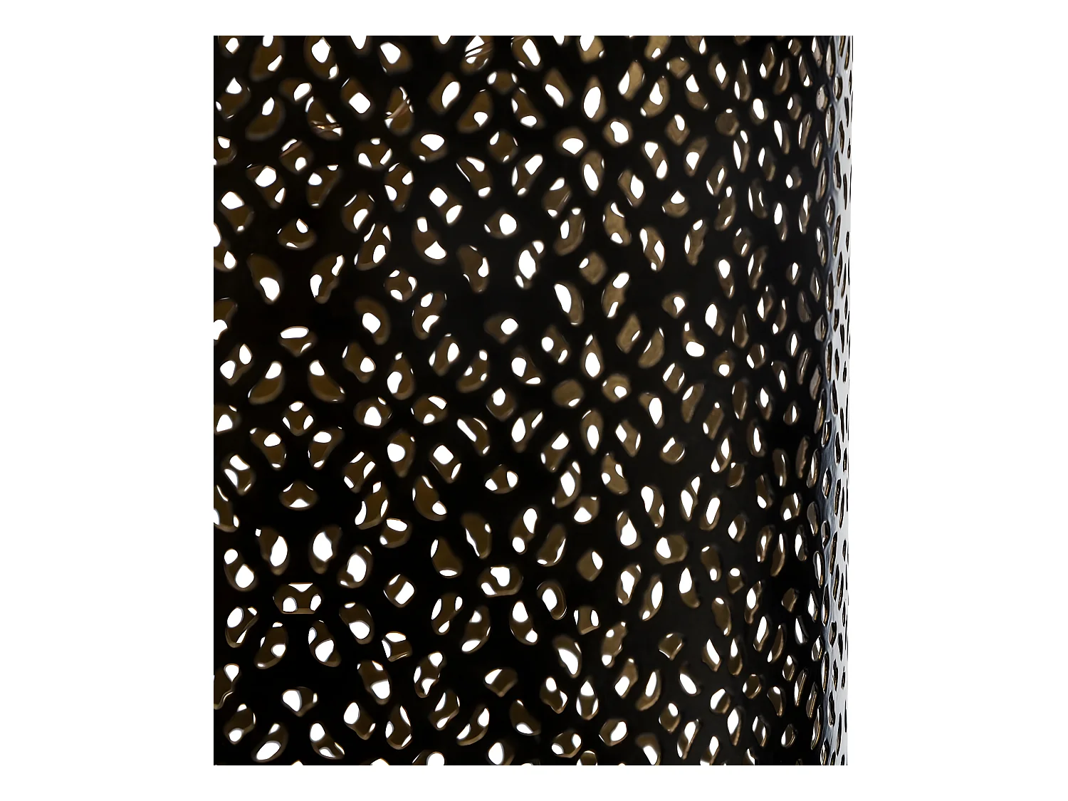 Lanterne solaire en métal coloris noir - L. 12 x l. 12 x H. 25,5 cm