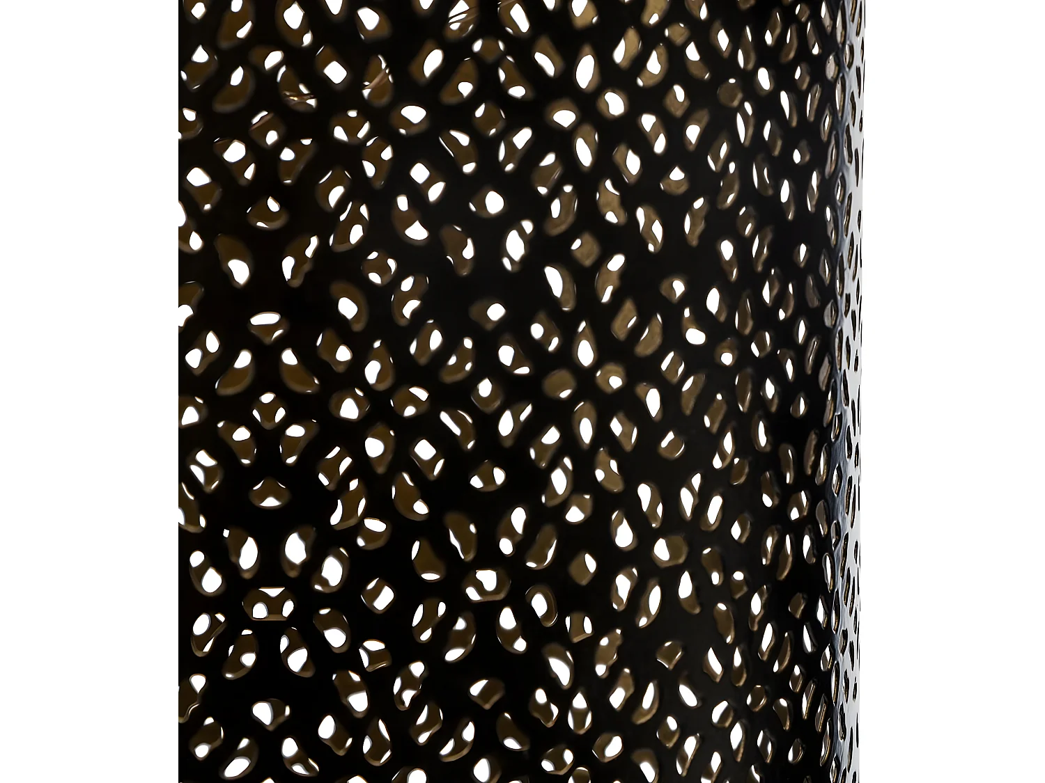 Lanterne solaire en métal coloris noir - L. 12 x l. 12 x H. 25,5 cm