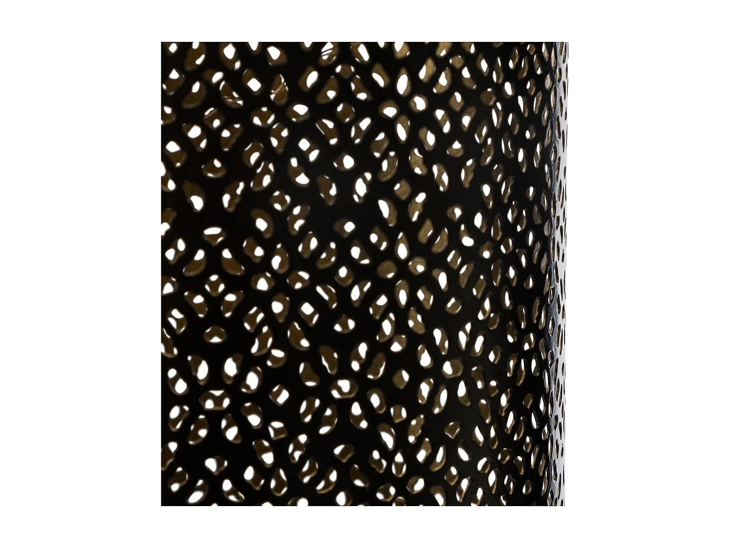 Lanterne solaire en métal coloris noir - L. 12 x l. 12 x H. 25,5 cm