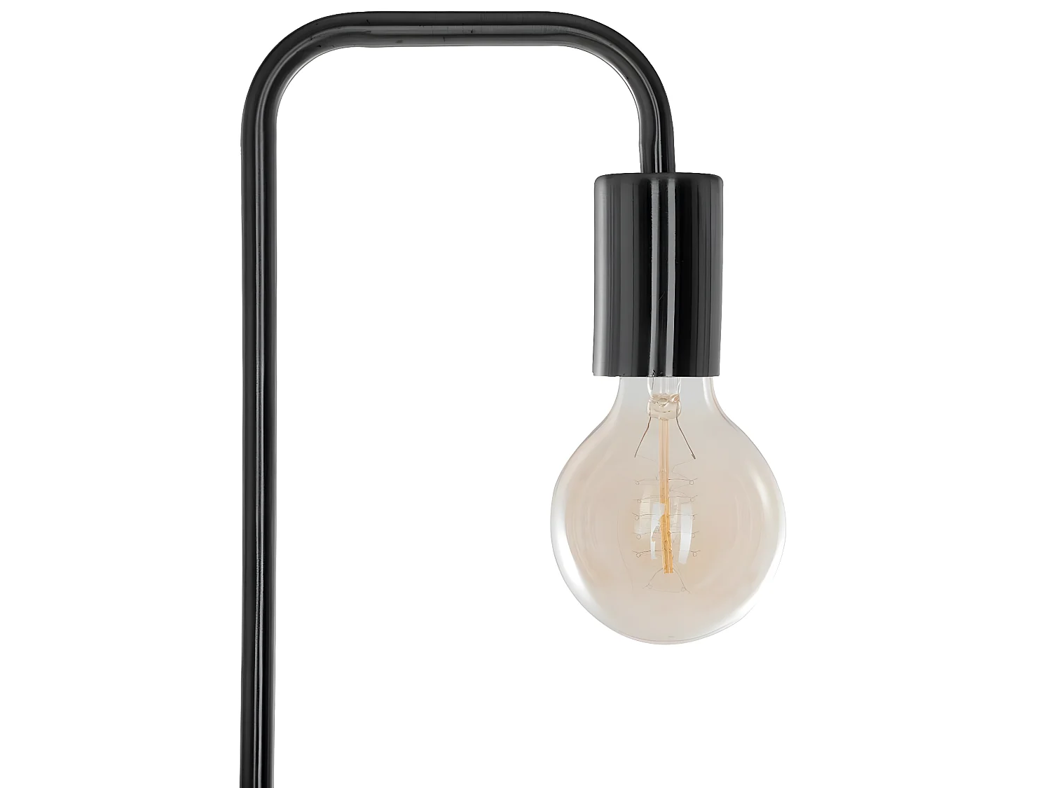 Lampadaire en métal coloris noir - D.20 x H.150 cm