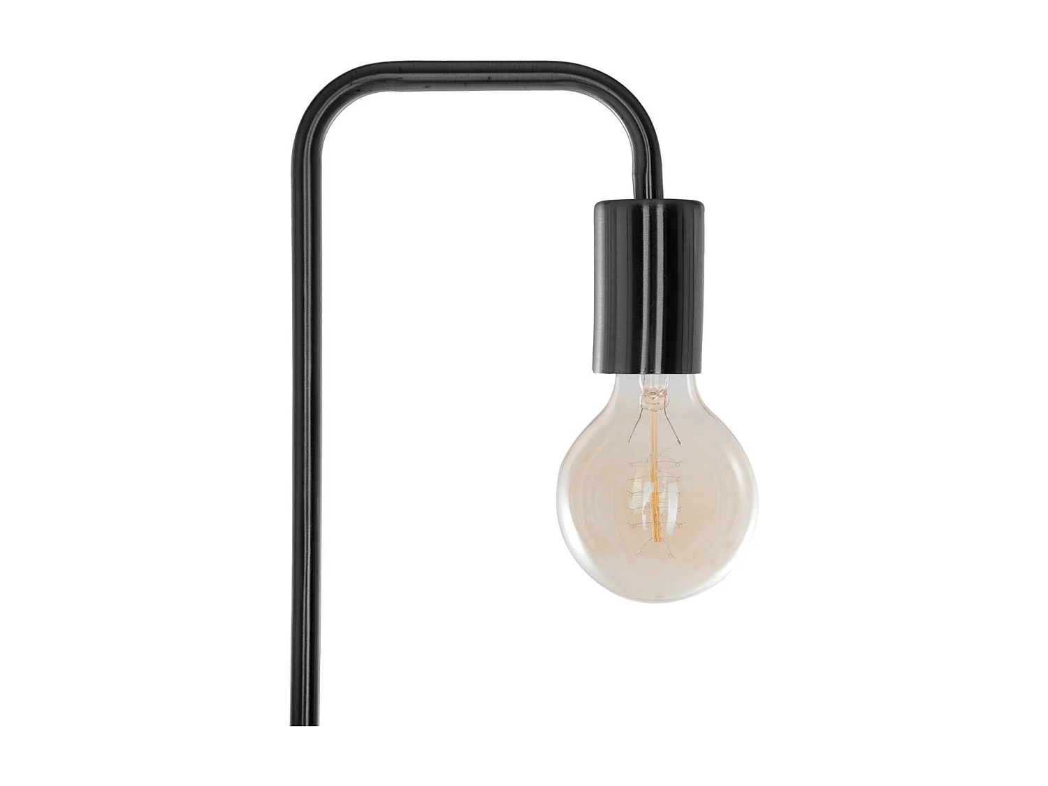 Lampadaire en métal coloris noir - D.20 x H.150 cm