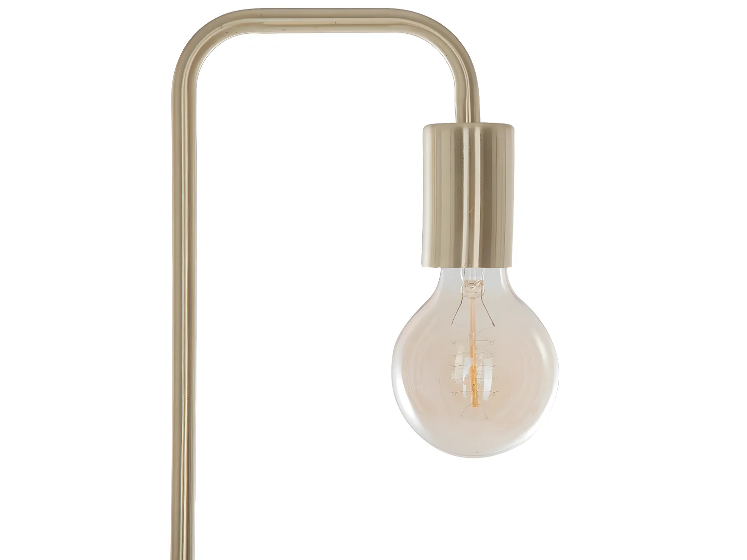 Lampadaire en métal coloris doré - D.20 x H.150 cm