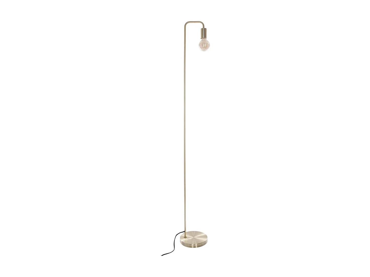 Lampadaire en métal coloris doré - D.20 x H.150 cm