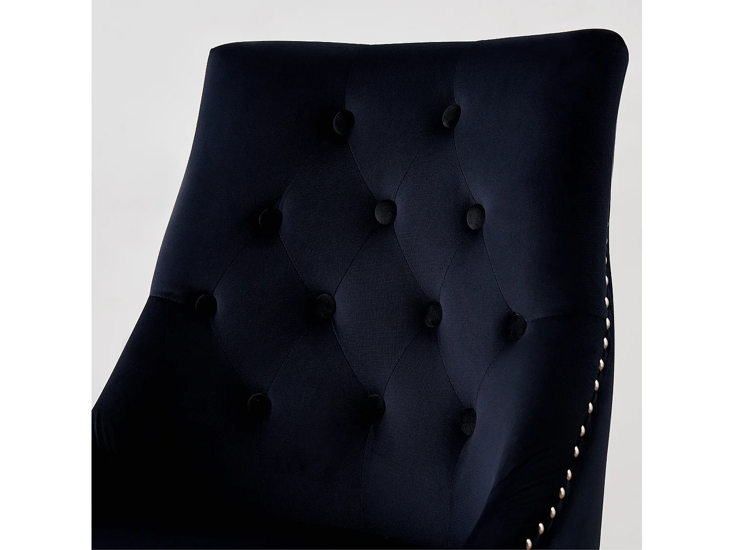 Lot de 6 chaises de salle à manger Windsor - Revêtement en velours et pieds robustes en bois massif - Parfaites pour votre salle à manger et votre salon - Noir