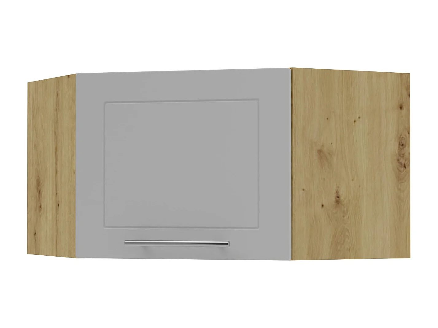 ECKHÄNGESCHRANK Kvantum W10/60/36 Dust Grey Matt / Eiche Artisan Matt 60 / 60 / 36cm