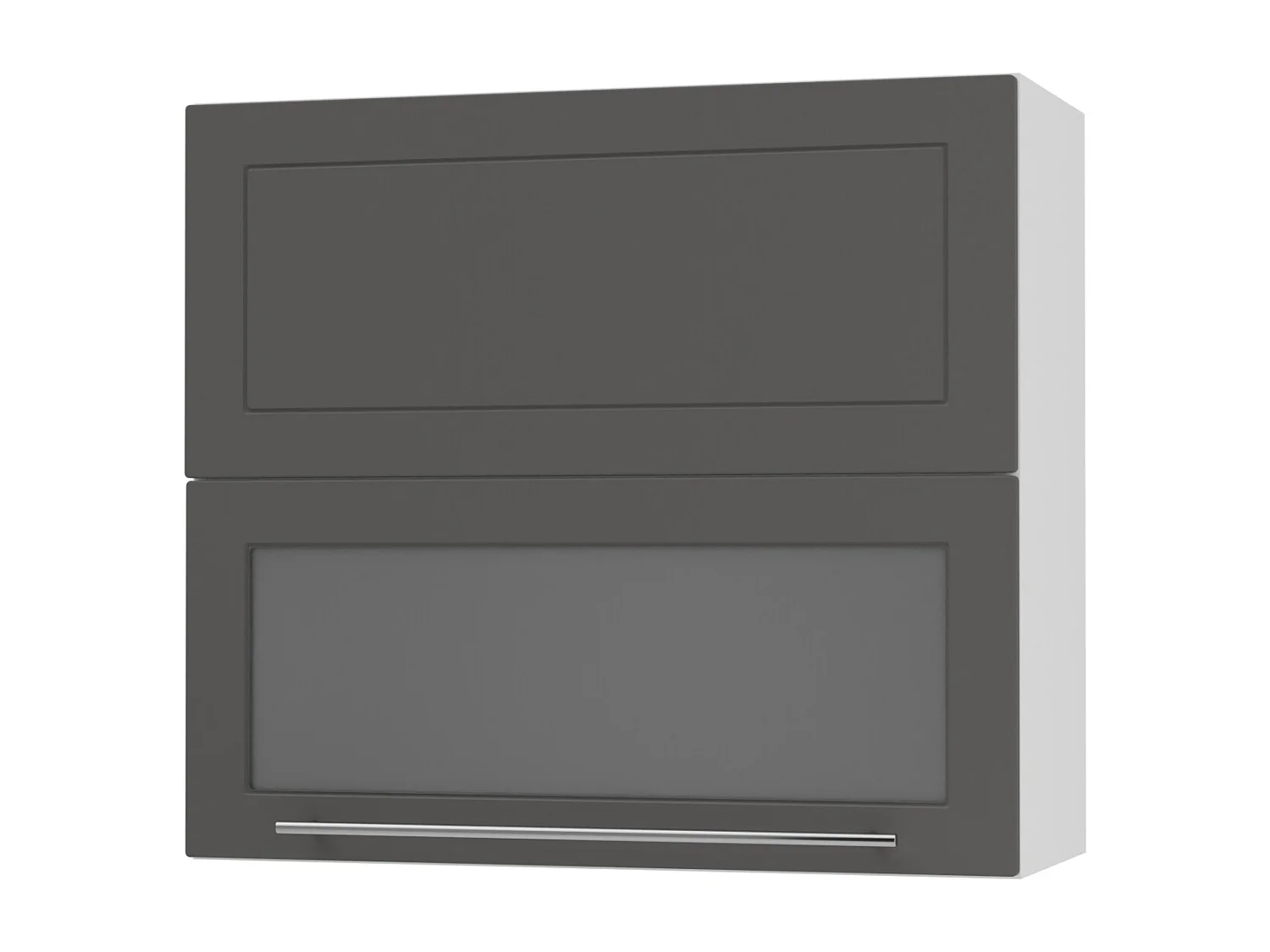 KÜCHENHÄNGESCHRANK Kvantum W8BS/80 Graphit Matt / Weiß Matt 80 / 32,5 / 72cm