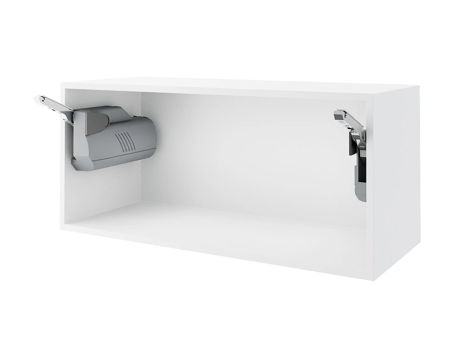 KLAPPHÄNGESCHRANK Kvantum W4BS/80-AV Graphit Matt / Weiß Matt 80 / 32,5 / 36cm