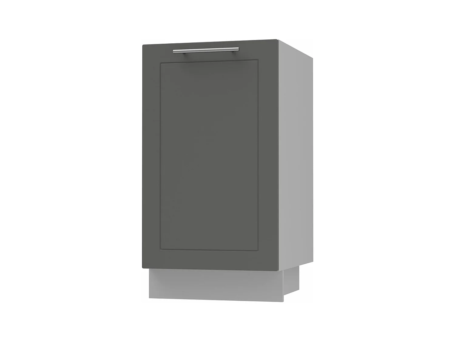 KÜCHENUNTERSCHRANK Kvantum D1D/45 Graphit Matt / Grau Matt 45 / 50 / 82cm
