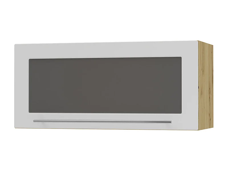 KLAPPHÄNGESCHRANK Kvantum W4BS/80-AV Weiß Matt / Eiche Artisan Matt 80 / 32,5 / 36cm