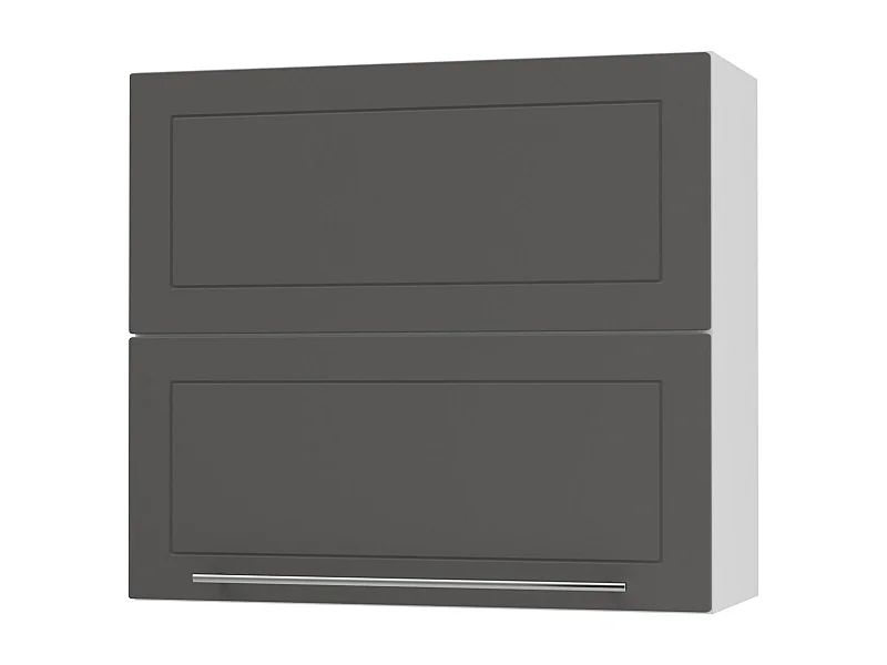KÜCHENHÄNGESCHRANK Kvantum W8B/80 Graphit Matt / Weiß Matt 80 / 32,5 / 72cm
