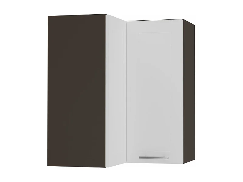 ECKHÄNGESCHRANK Kvantum W12/60 Weiß Matt / Lava Matt 60 / 60 / 72cm