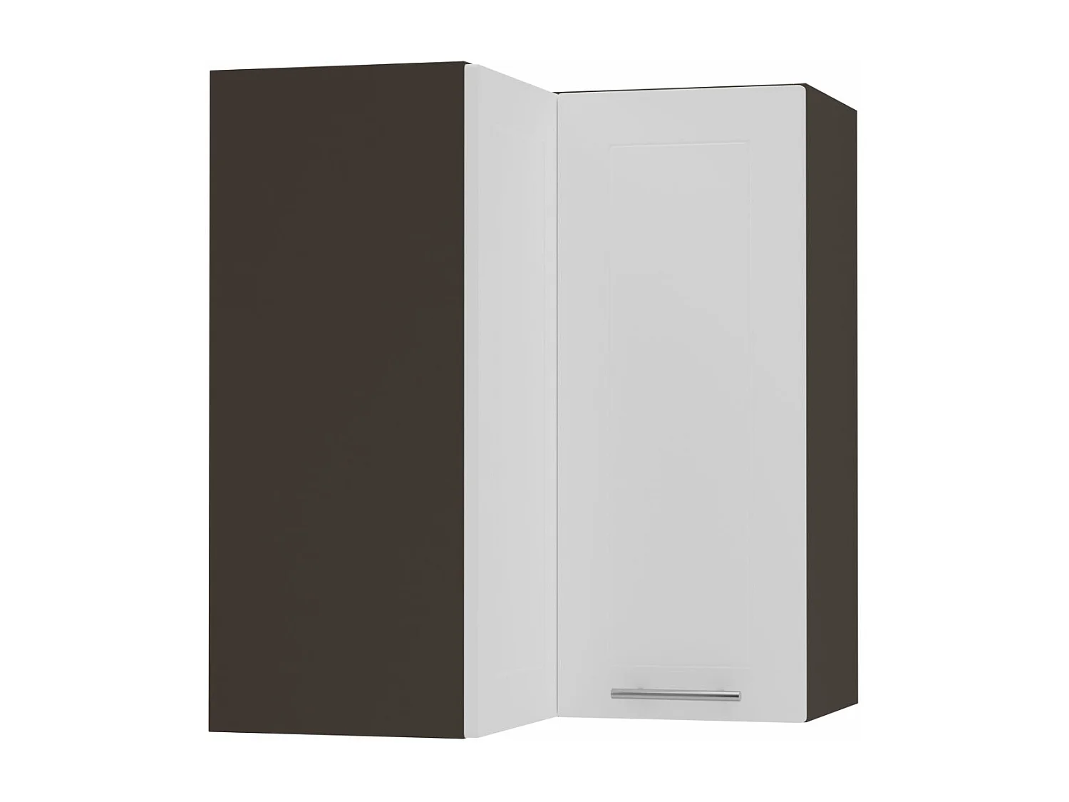 ECKHÄNGESCHRANK Kvantum W12/60 Weiß Matt / Lava Matt 60 / 60 / 72cm