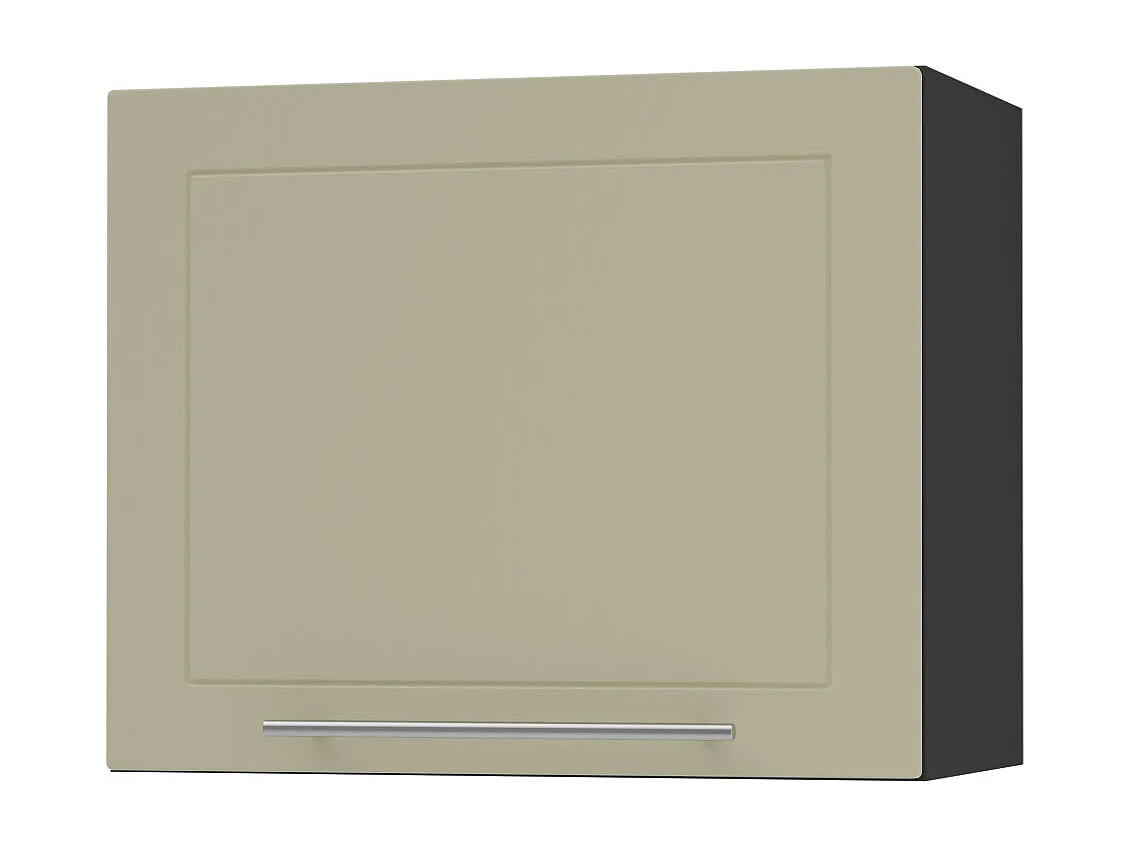 KLAPPHÄNGESCHRANK Kvantum W8/60 Vanille Matt / Schwarz Matt 60 / 32,5 / 50cm