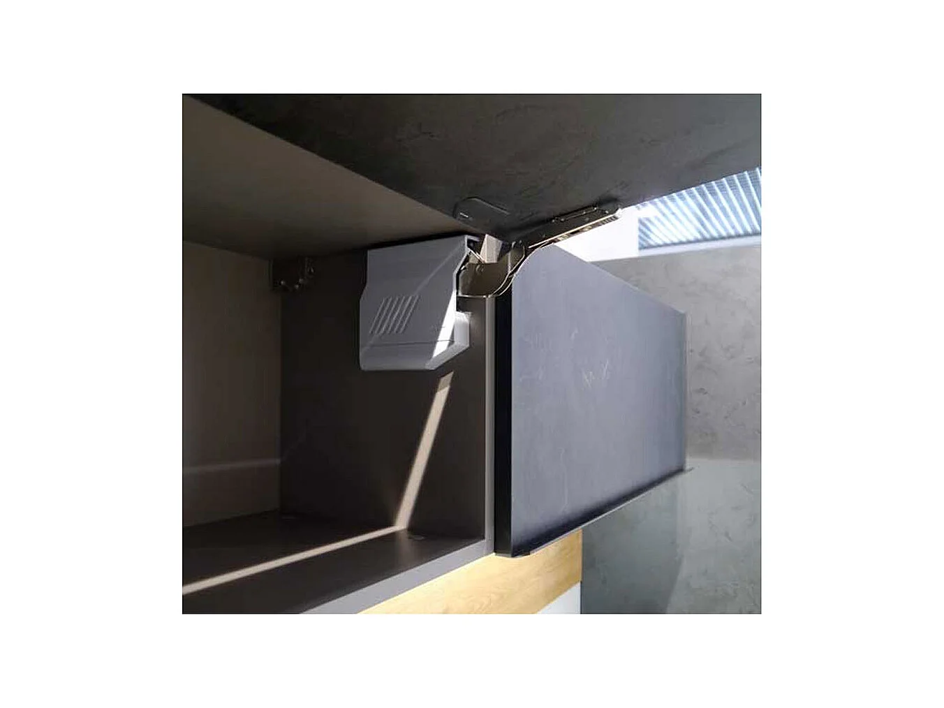 KLAPPHÄNGESCHRANK Kvantum W4B/80-AV Beige Matt / Weiß Matt 80 / 32,5 / 36cm