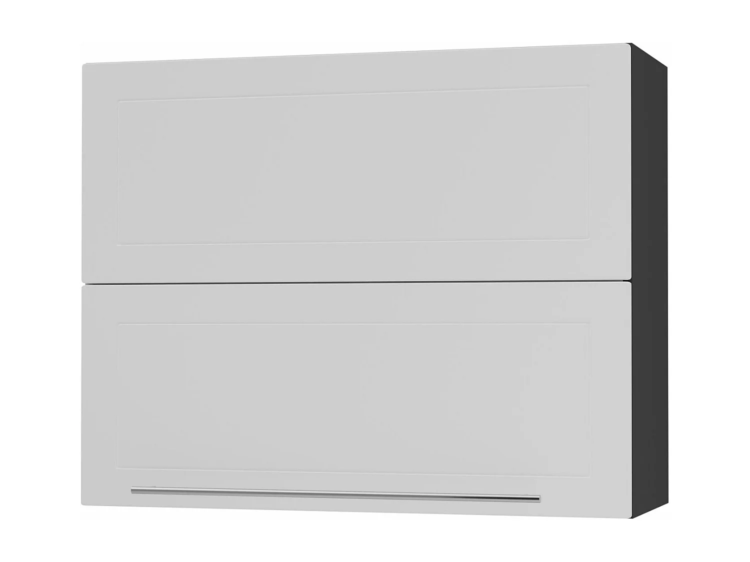 KÜCHENHÄNGESCHRANK Kvantum W8B/90 Weiß Matt / Schwarz Matt 90 / 32,5 / 72cm