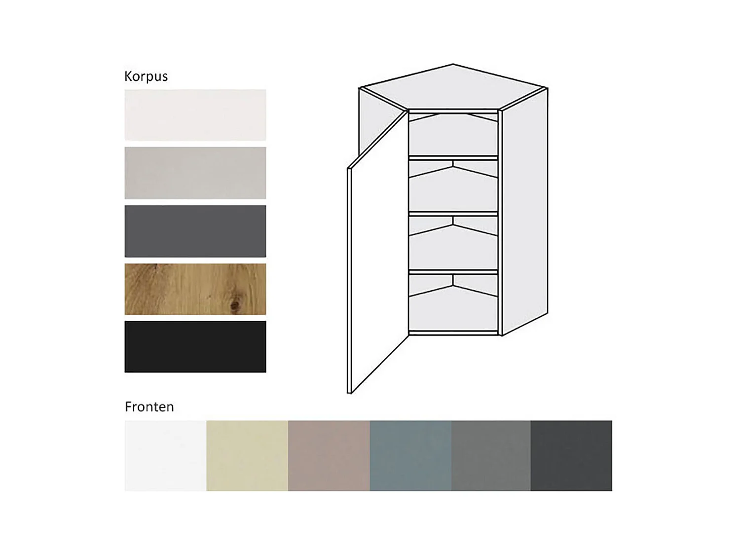 KÜCHENHÄNGESCHRANK Kvantum W4/10/60 Weiß Matt / Weiß Matt 60 / 60 / 96cm