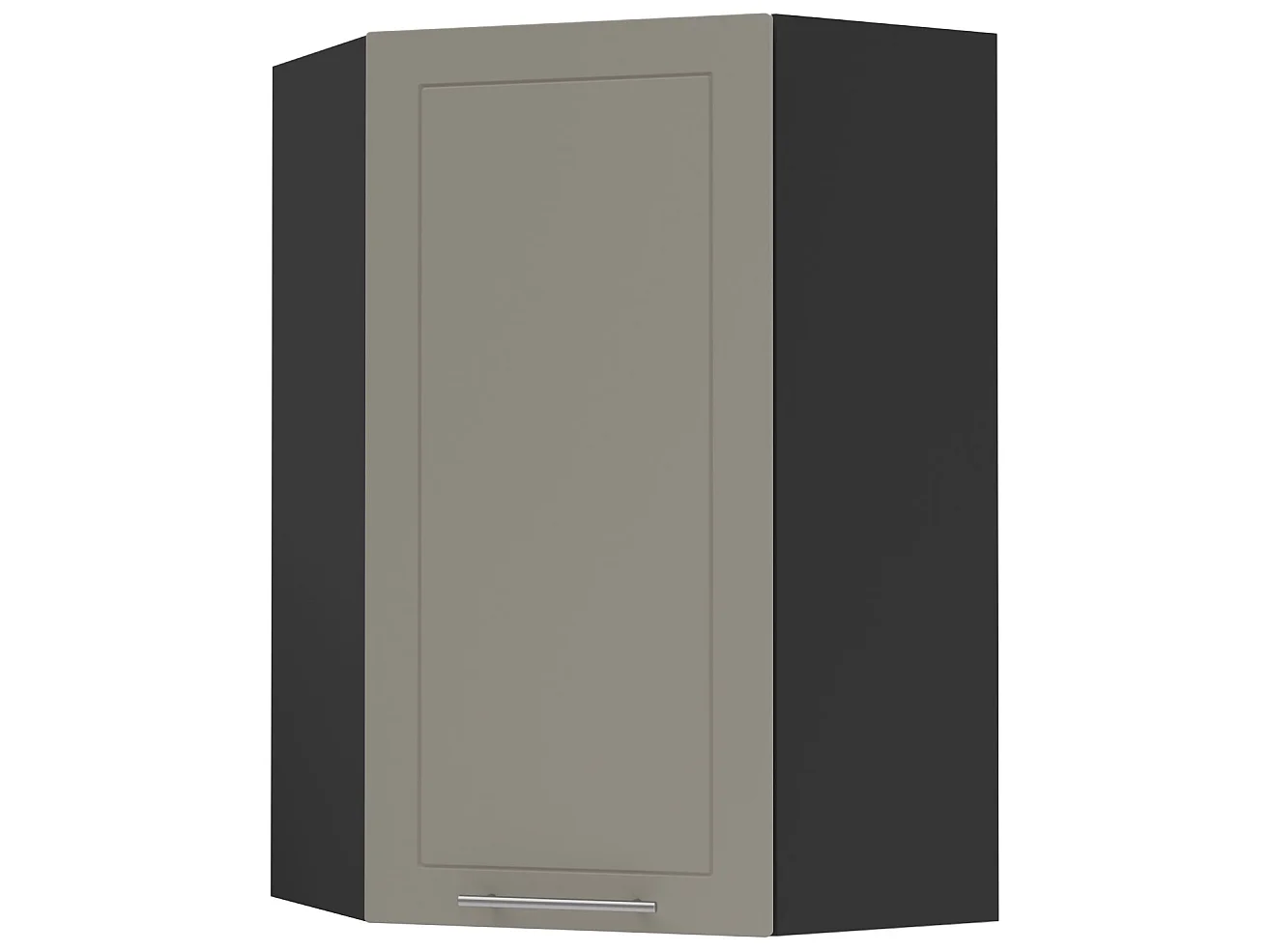 KÜCHENHÄNGESCHRANK Kvantum W4/10/60 Beige Matt / Schwarz Matt 60 / 60 / 96cm