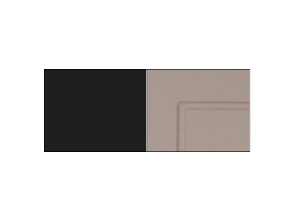 KÜCHENHÄNGESCHRANK Kvantum W4/10/60 Beige Matt / Schwarz Matt 60 / 60 / 96cm