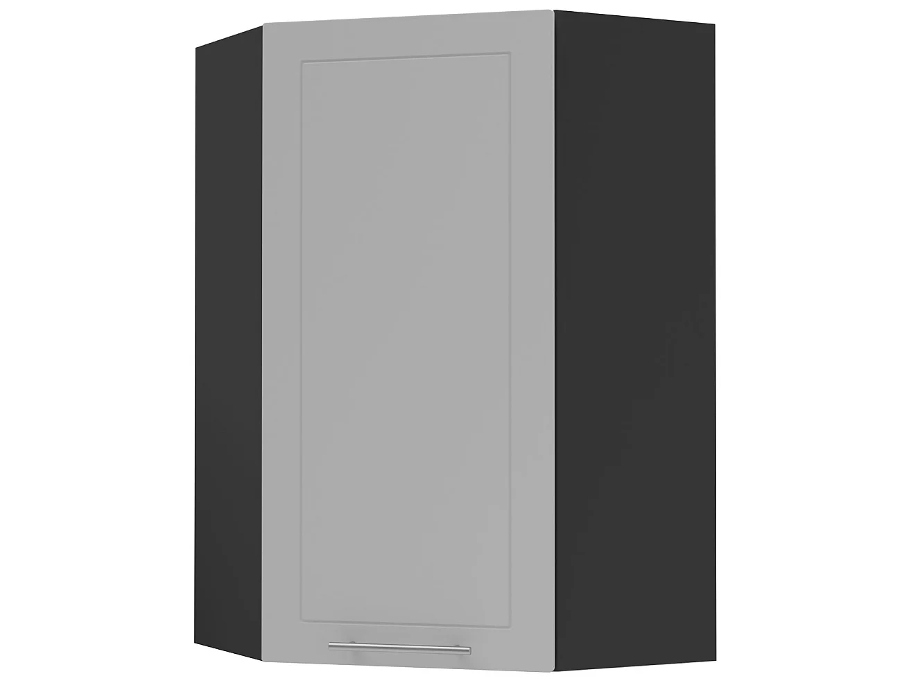 KÜCHENHÄNGESCHRANK Kvantum W4/10/60 Dust Grey Matt / Schwarz Matt 60 / 60 / 96cm