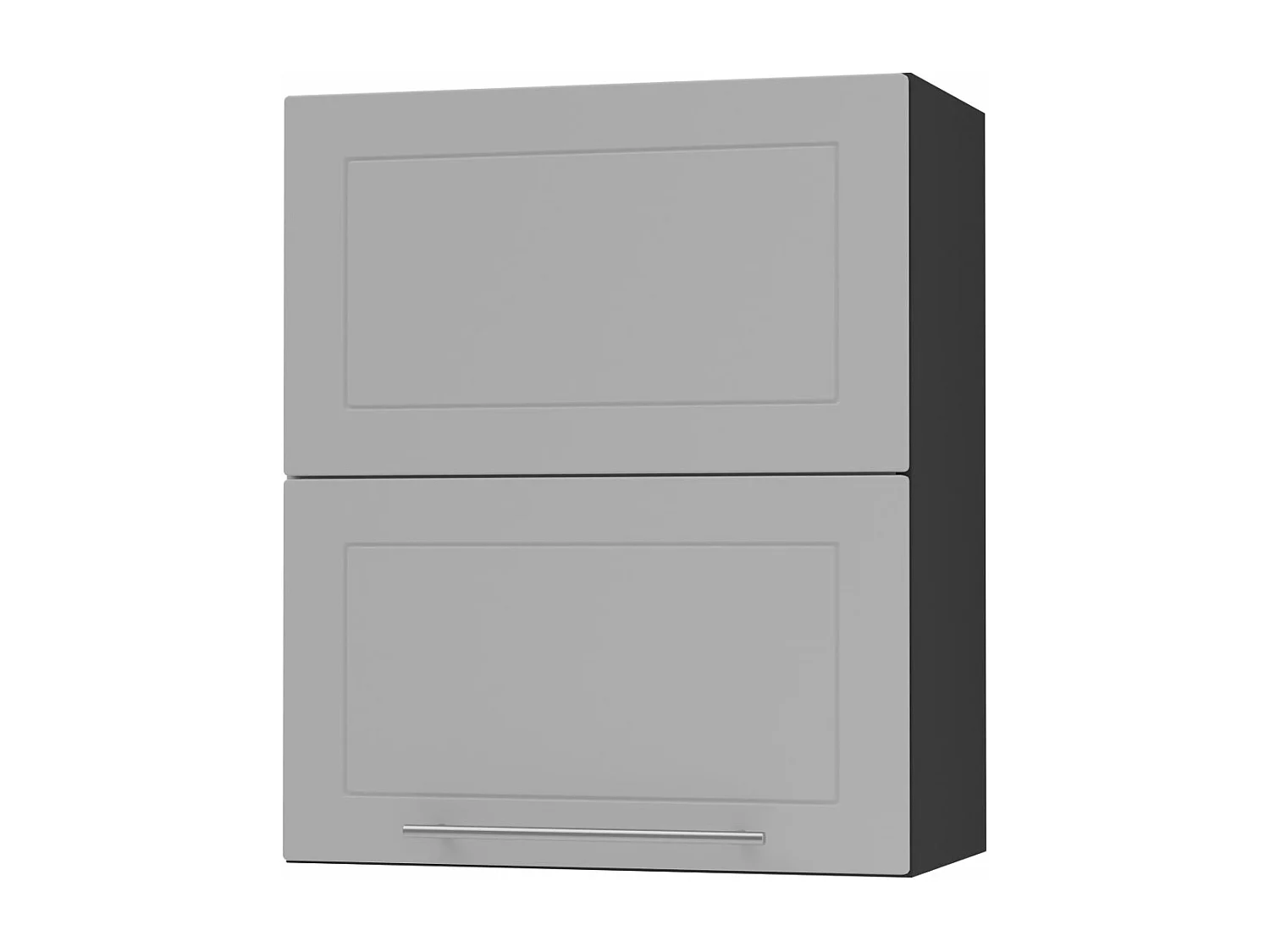 KÜCHENHÄNGESCHRANK Kvantum W8B/60 Dust Grey Matt / Schwarz Matt 60 / 32,5 / 72cm