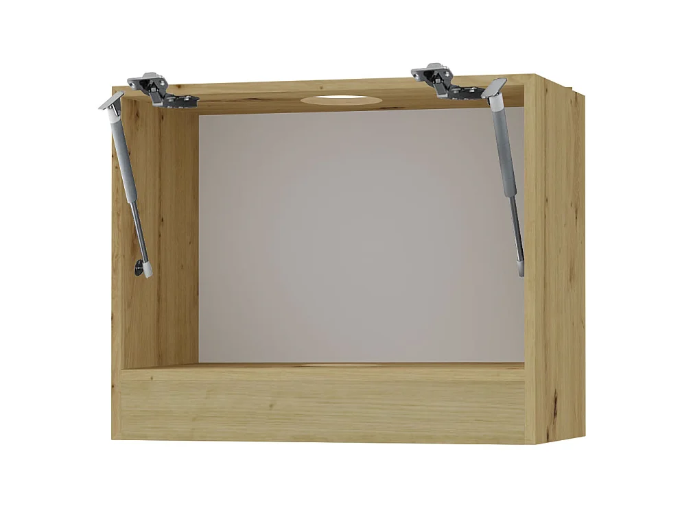 KLAPPHÄNGESCHRANK Kvantum W8/60 Graphit Matt / Eiche Artisan Matt 60 / 32,5 / 50cm