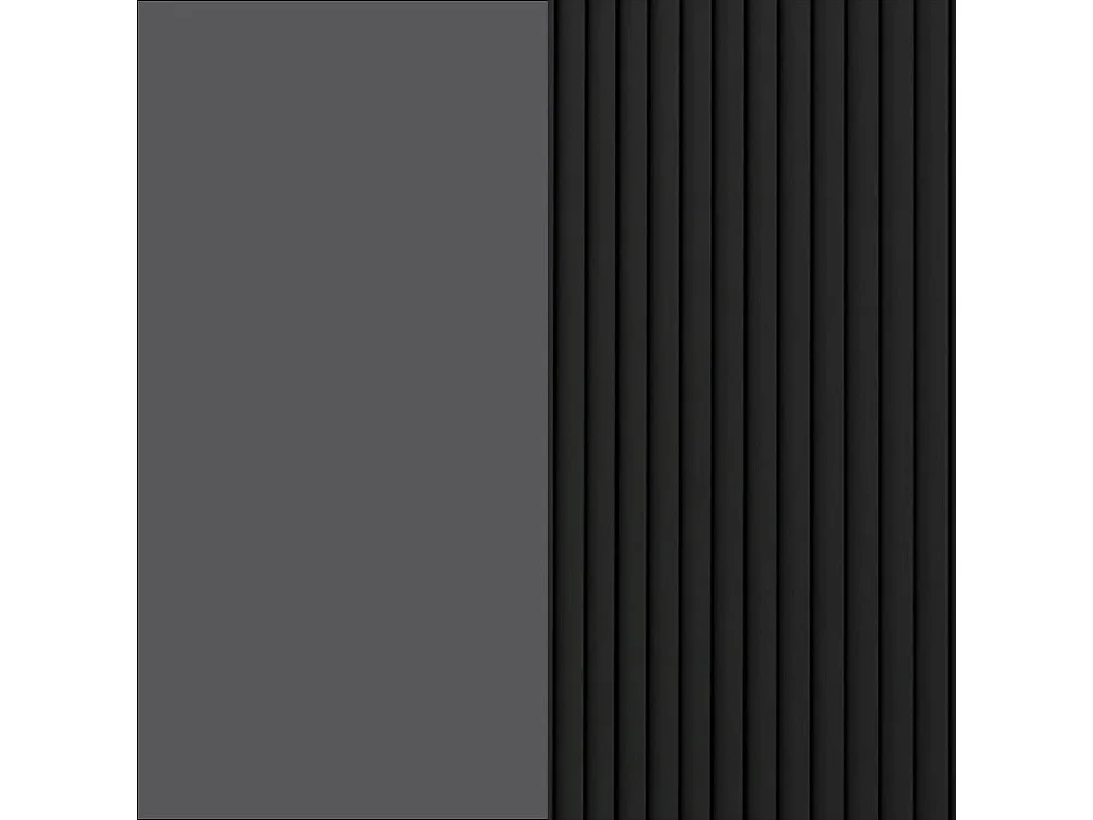 KÜCHENHÄNGESCHRANK Lamello W4/50 Schwarz Matt / Lava 50 / 32,5 / 96cm