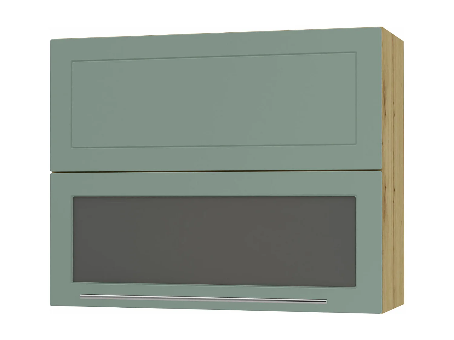 KÜCHENHÄNGESCHRANK Kvantum W8BS/90 Mint Matt / Eiche Artisan Matt 90 / 32,5 / 72cm