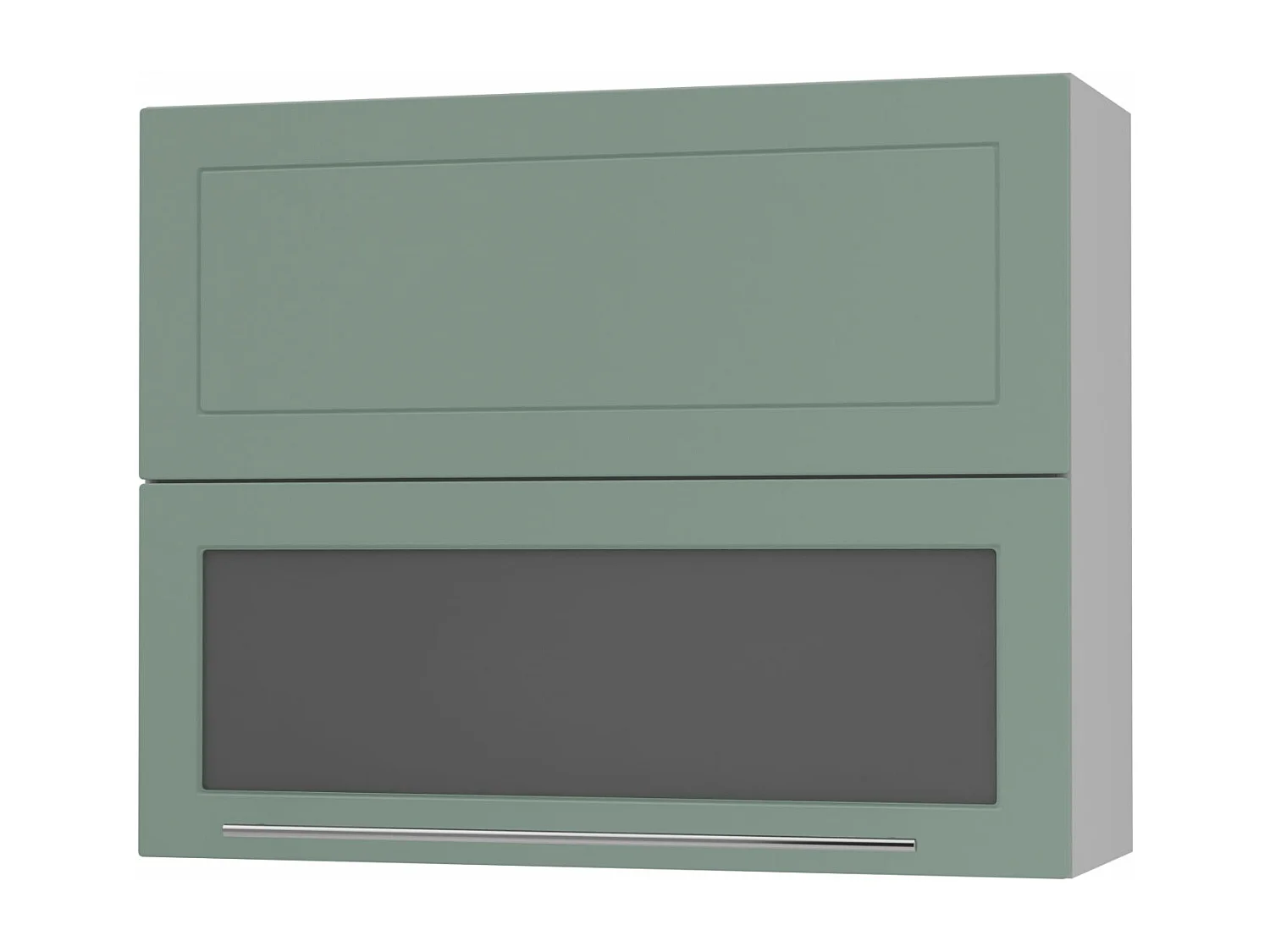 KÜCHENHÄNGESCHRANK Kvantum W8BS/90 Mint Matt / Grau Matt 90 / 32,5 / 72cm