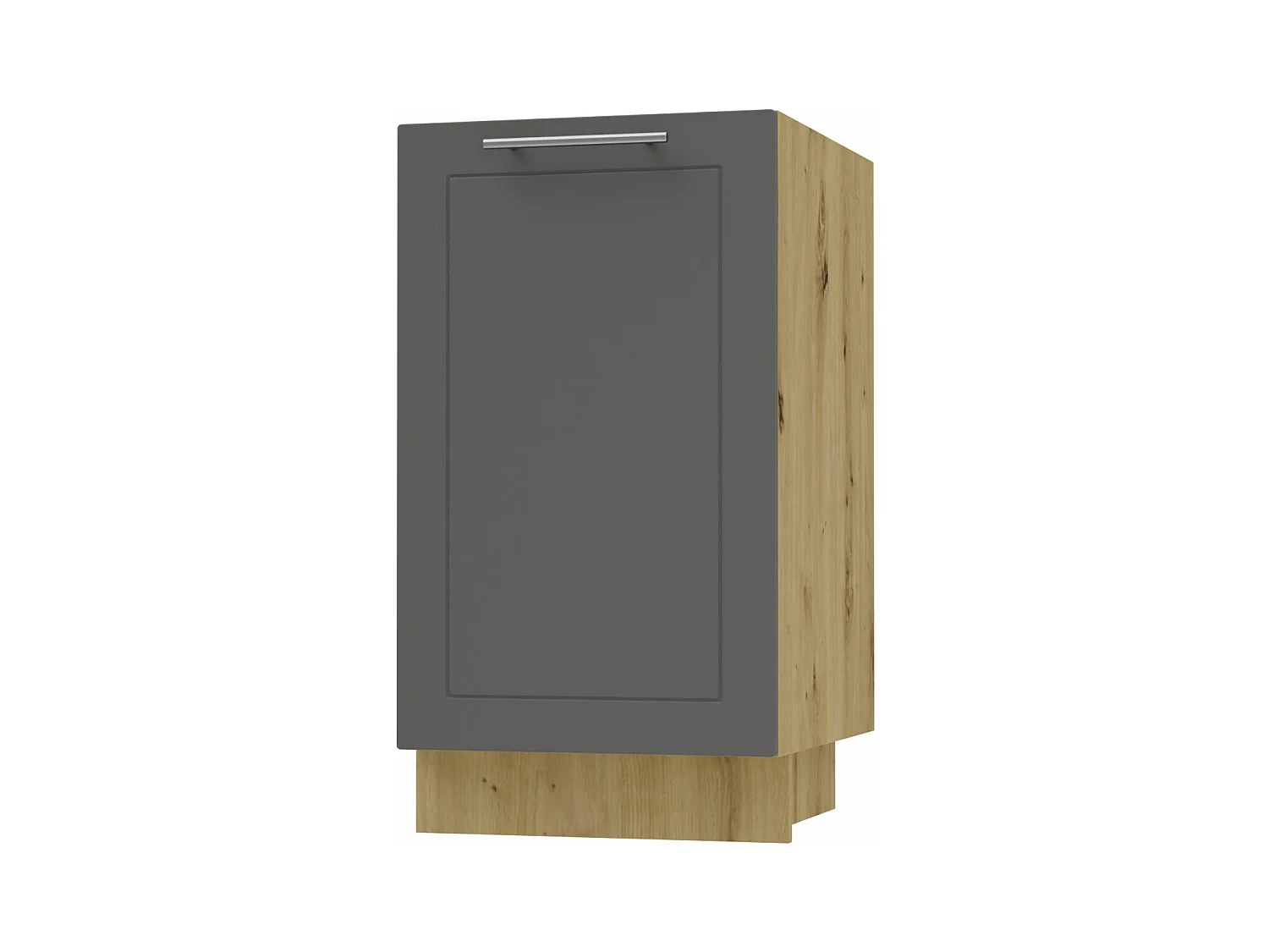KÜCHENUNTERSCHRANK Kvantum D1D/45 Graphit Matt / Eiche Artisan Matt 45 / 50 / 82cm