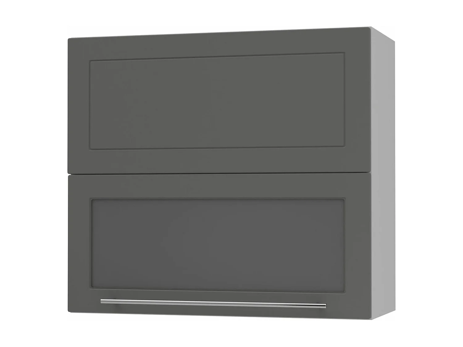 KÜCHENHÄNGESCHRANK Kvantum W8BS/80 Graphit Matt / Grau Matt 80 / 32,5 / 72cm