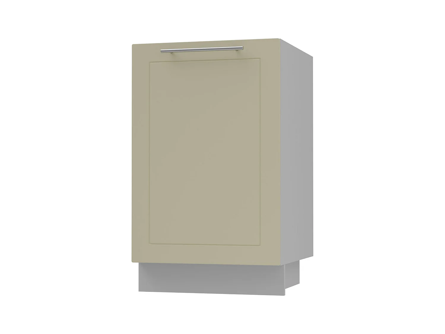 KÜCHENUNTERSCHRANK Kvantum D1D/50 Vanille Matt / Grau Matt 50 / 50 / 82cm