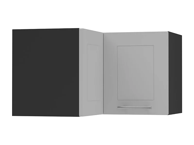 ECKHÄNGESCHRANK Kvantum W12/60/36 Dust Grey Matt / Schwarz Matt 60 / 60 / 36cm