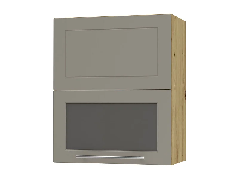 KÜCHENHÄNGESCHRANK Kvantum W8BS/60 Beige Matt / Eiche Artisan Matt 60 / 32,5 / 72cm