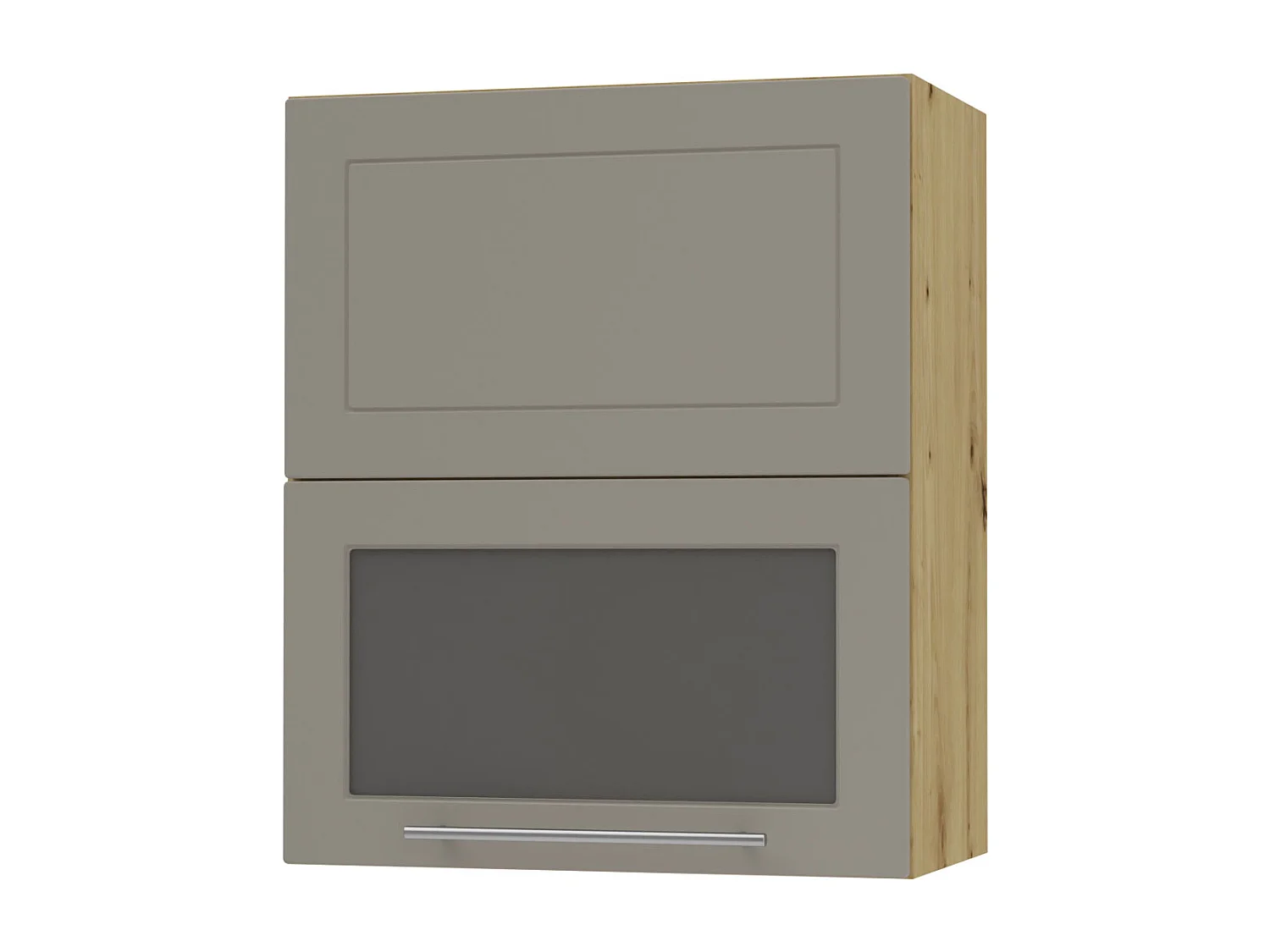 KÜCHENHÄNGESCHRANK Kvantum W8BS/60 Beige Matt / Eiche Artisan Matt 60 / 32,5 / 72cm