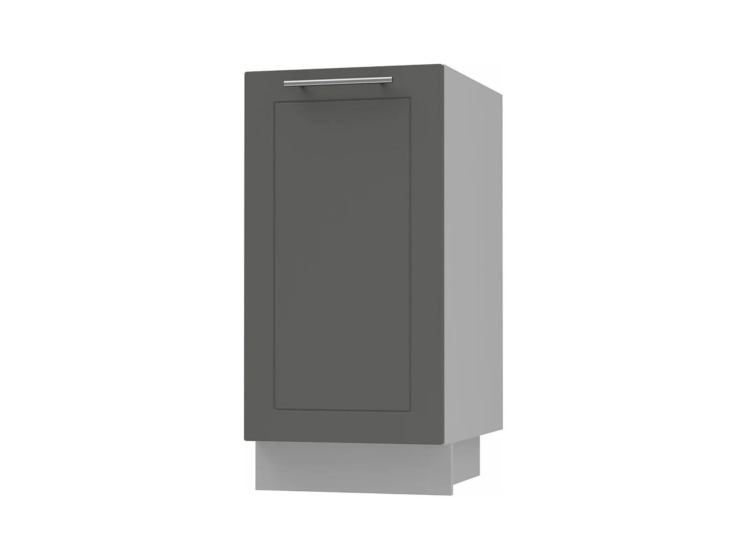 KÜCHENUNTERSCHRANK Kvantum D1D/40 Graphit Matt / Grau Matt 40 / 50 / 82cm