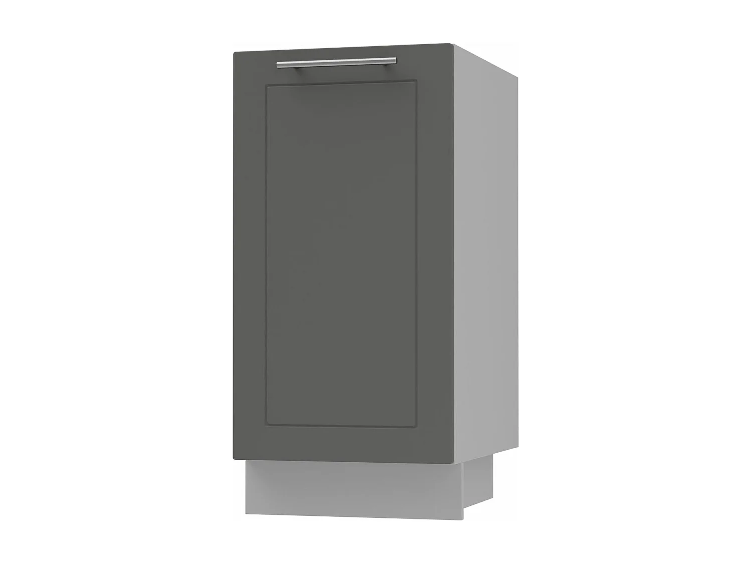 KÜCHENUNTERSCHRANK Kvantum D1D/40 Graphit Matt / Grau Matt 40 / 50 / 82cm