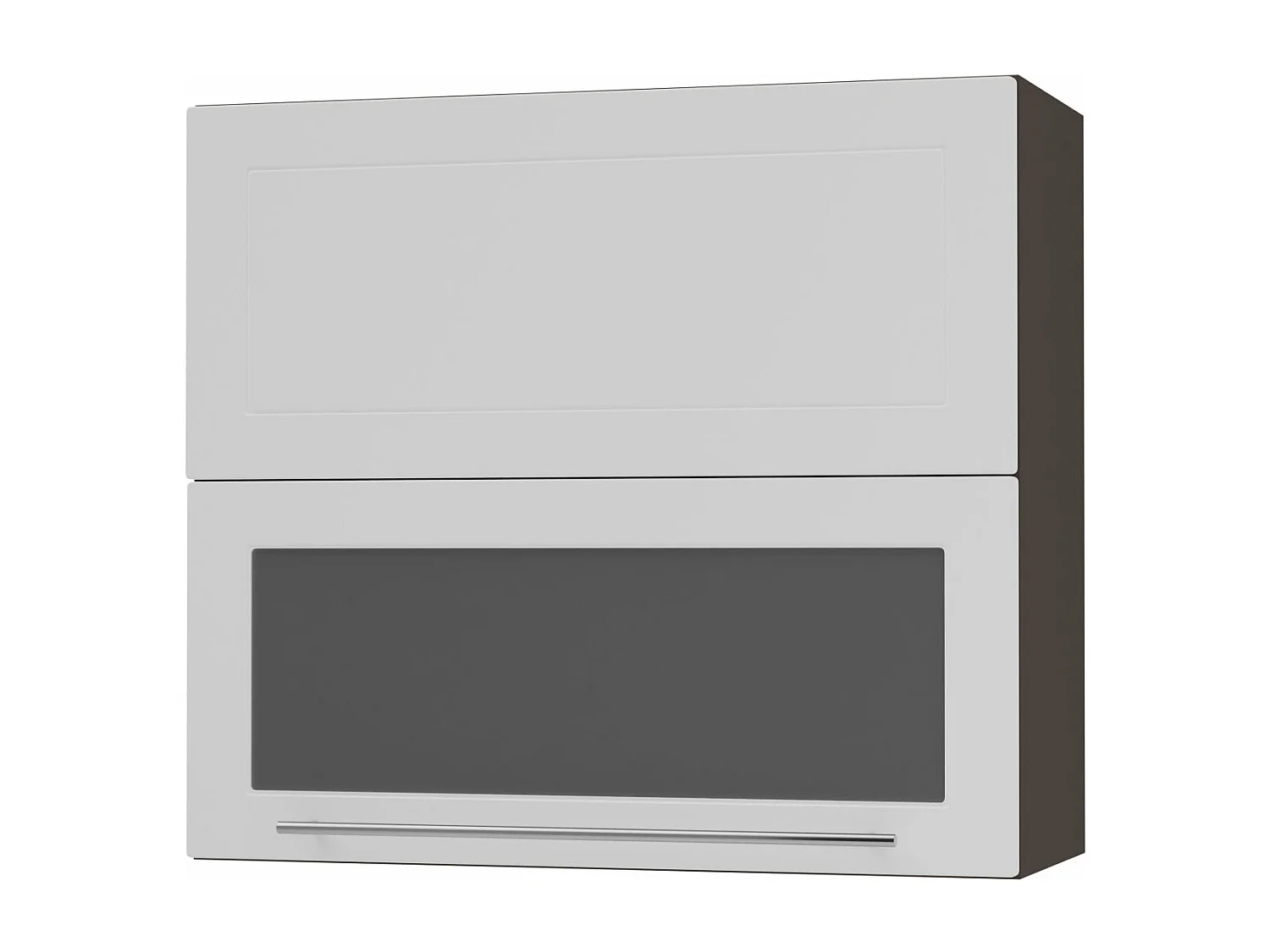 KÜCHENHÄNGESCHRANK Kvantum W8BS/80 Weiß Matt / Lava Matt 80 / 32,5 / 72cm