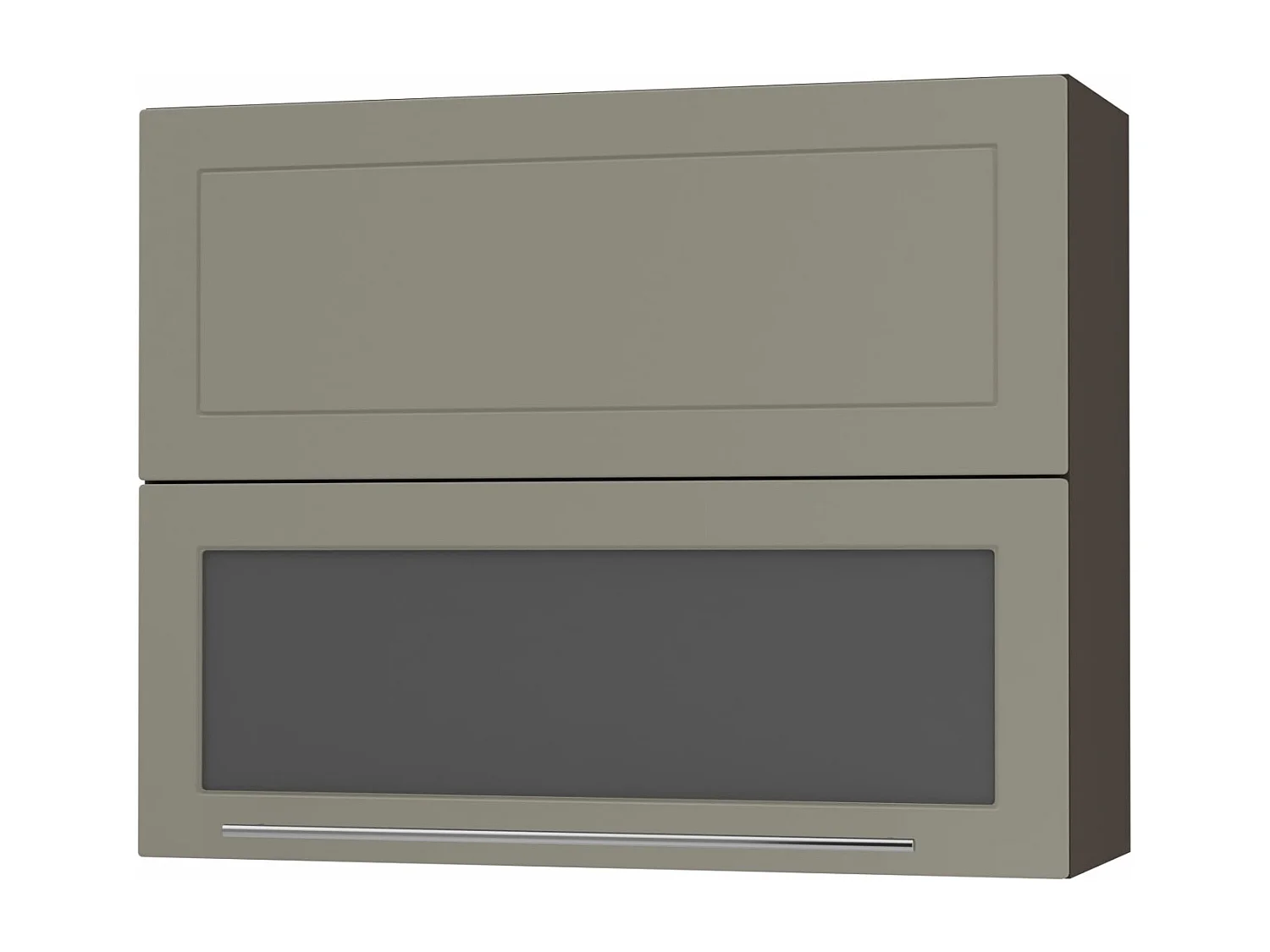 KÜCHENHÄNGESCHRANK Kvantum W8BS/90 Beige Matt / Lava Matt 90 / 32,5 / 72cm