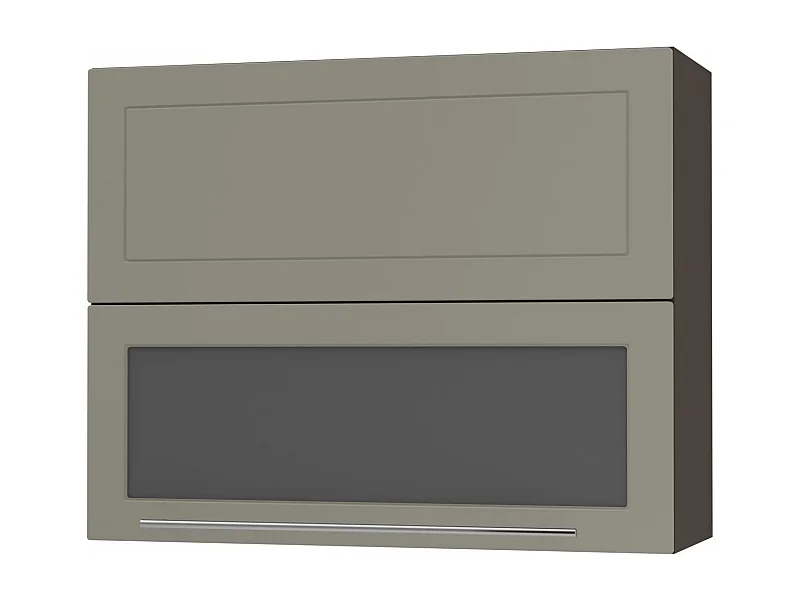 KÜCHENHÄNGESCHRANK Kvantum W8BS/90 Beige Matt / Lava Matt 90 / 32,5 / 72cm