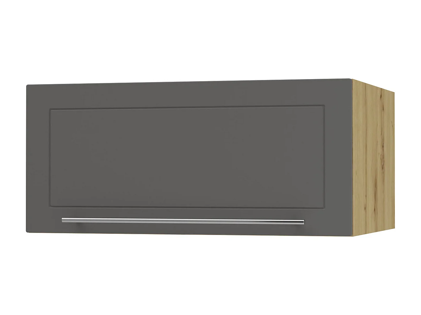 KLAPPHÄNGESCHRANK Kvantum W6B/80 Graphit Matt / Eiche Artisan Matt 80 / 59 / 36cm
