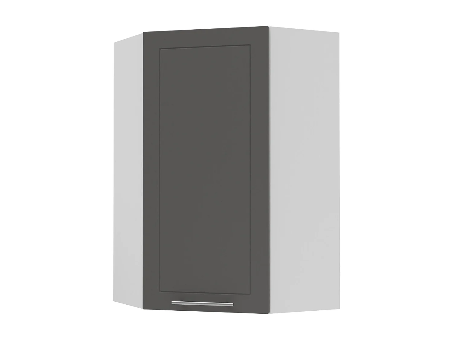 KÜCHENHÄNGESCHRANK Kvantum W4/10/60 Graphit Matt / Weiß Matt 60 / 60 / 96cm