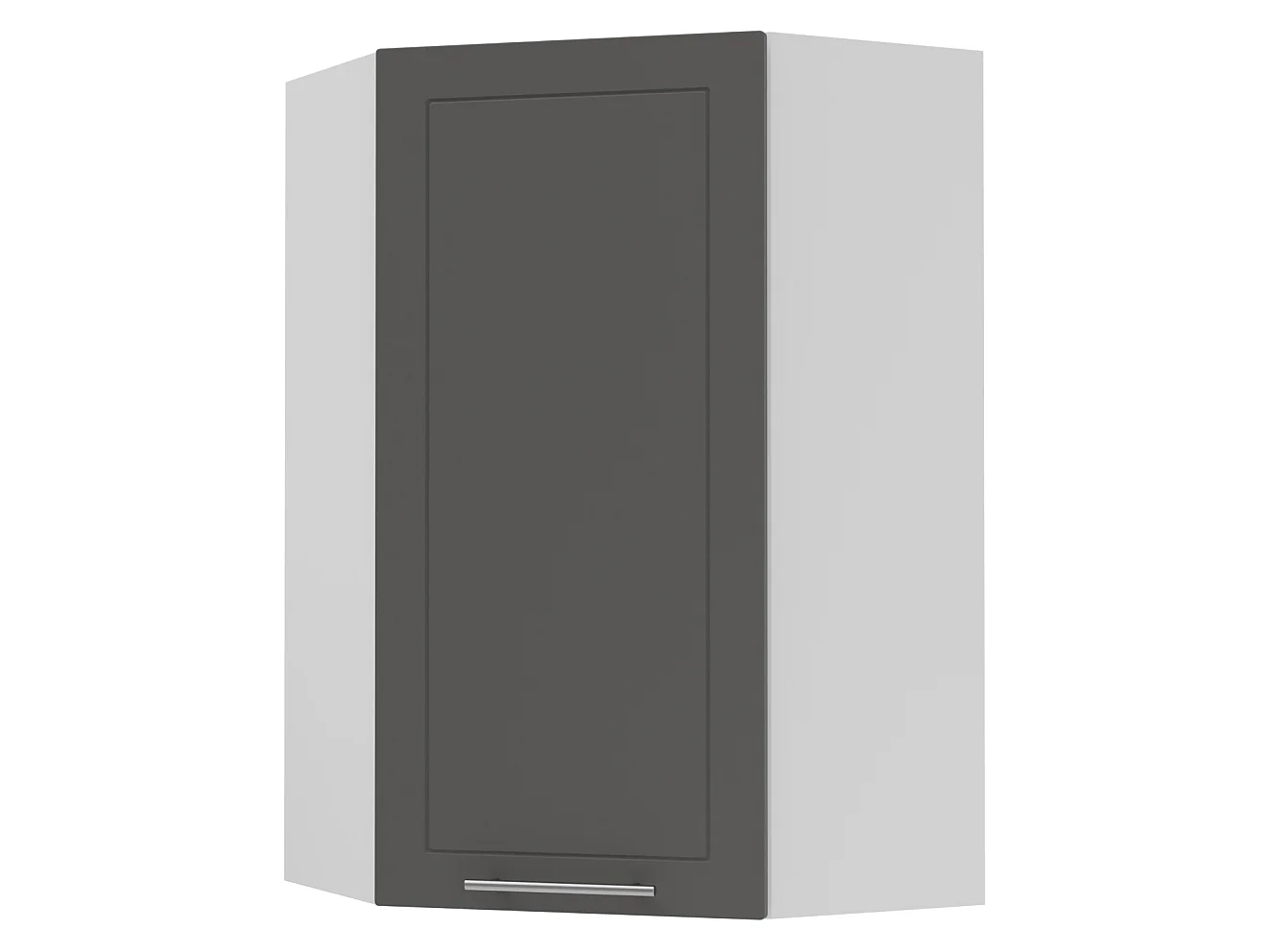 KÜCHENHÄNGESCHRANK Kvantum W4/10/60 Graphit Matt / Weiß Matt 60 / 60 / 96cm
