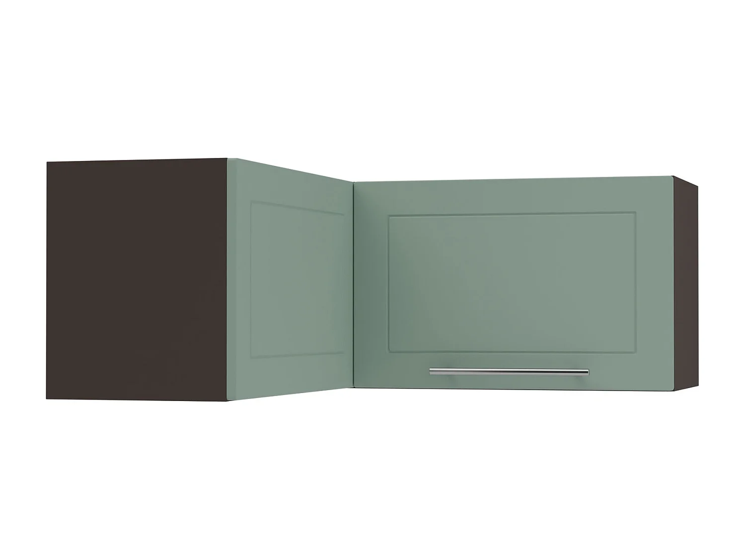 ECKHÄNGESCHRANK Kvantum W14/90/36 Mint Matt / Lava Matt 90 / 90 / 36cm