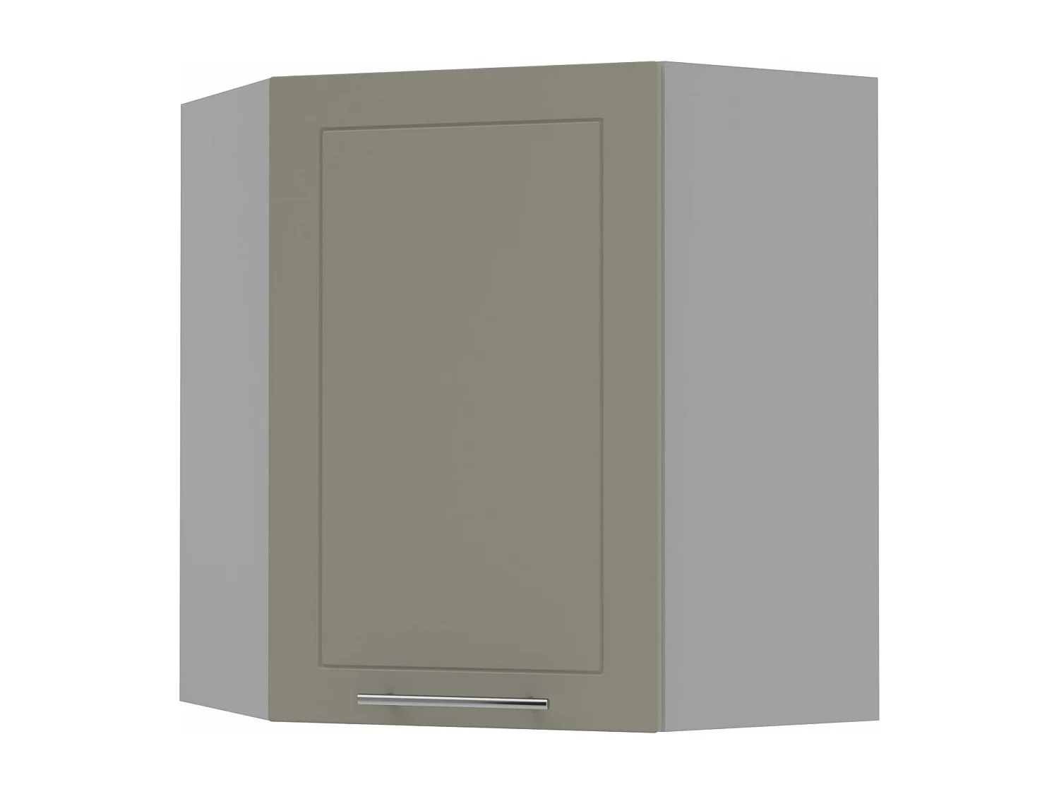 KÜCHENHÄNGESCHRANK Kvantum W10/60 Beige Matt / Grau Matt 60 / 60 / 72cm
